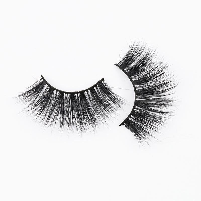 Fast Delivery Wholesale Price Real Mink Fur 25mm Strip Lashes Dramatic and Attractive 25mm Eyelashes YY123